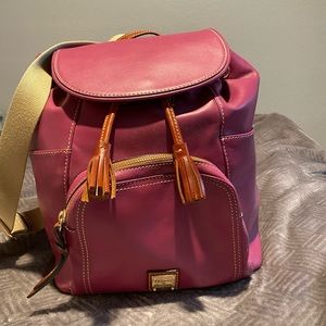 Beautiful leather back pack.